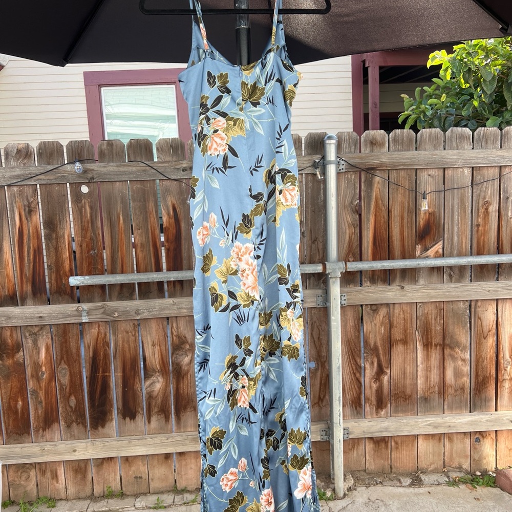 Floral Maxi Dress with Spaghetti Straps